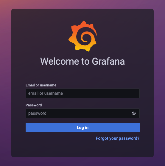 The Grafana interface accessed through the Nginx Proxy Manager reverse proxy The Grafana interface accessed through the Nginx Proxy Manager reverse proxy